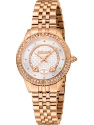 Gelbe Just Cavalli Diamant Damenuhr
