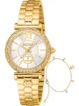Goldene Just Cavalli Uhr und Armband