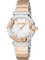 Silberne Just Cavalli Uhr Grau