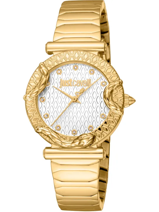 Goldene Just Cavalli Damenuhr Gelb