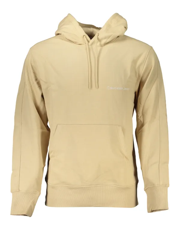 "Calvin Klein Sweatshirts im Sale | Calvin Klein Beige Hoodie Regenerative Baumwolle online kaufen"|Planet-Deluxe