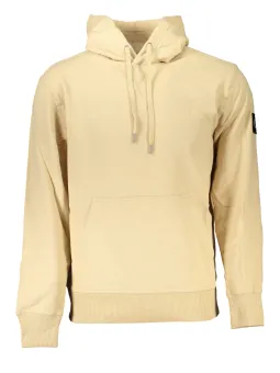 Calvin Klein Beige Kapuzenpullover aus Bio-Baumwolle