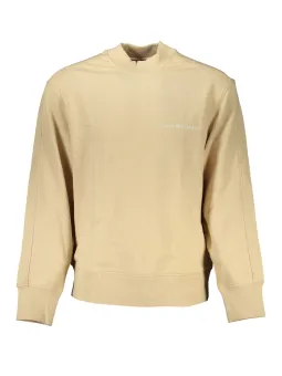 "Calvin Klein Nachhaltiges Beige Langarm-Sweatshirt"