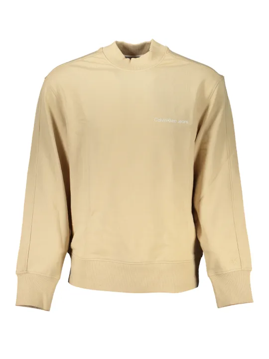 "Calvin Klein Sweatshirts im Sale | Calvin Klein Beige Sweatshirt Nachhaltig & Stilvoll online kaufen"|Planet-Deluxe
