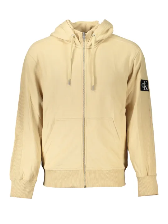 "Calvin Klein Startseite im Sale | CALVIN KLEIN BEIGES REISSVERSCHLUSS-SWEATSHIRT FÜR HERREN online kaufen"|Planet-Deluxe
