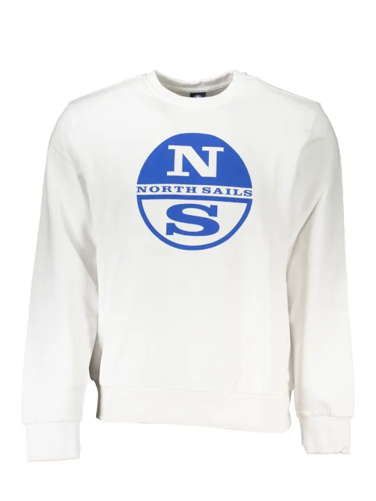 "North Sails Startseite im Sale | NORTH SAILS WEISSES SWEATSHIRT FÜR HERREN MIT REISSVERSCHLUSS online kaufen"|Planet-Deluxe