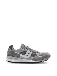 Graue Saucony-Laufschuhe mit Textur