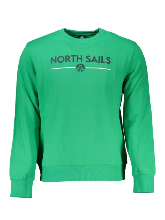 "North Sails Sweatshirts im Sale | "North Sails Grünes Komfort-Sweatshirt Langarm" online kaufen"|Planet-Deluxe