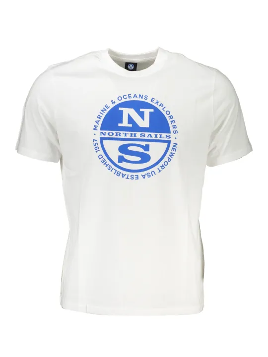 "North Sails T-Shirts im Sale | North Sails Maritim Weiß T-Shirt Kurzarm  online kaufen"|Planet-Deluxe