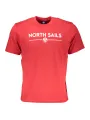 "North Sails T-Shirts im Sale | "North Sails Rotes T-Shirt mit Logoaufdruck" online kaufen"|Planet-Deluxe