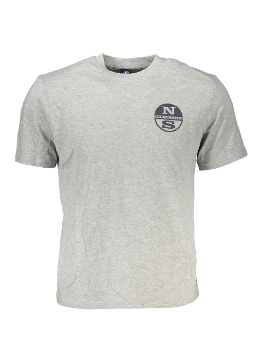 "North Sails T-Shirts im Sale | North Sails Graues Komfort-T-Shirt online kaufen"|Planet-Deluxe