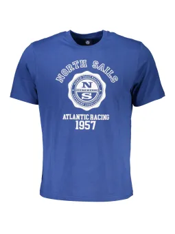 "North Sails Blaues T-Shirt mit Logo – Stilvoll & Komfortabel"