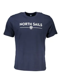 "North Sails Blaues Kurzarm T-Shirt – Rundhals, 902837000"