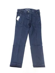Blaue Jeans mit geradem Schnitt
