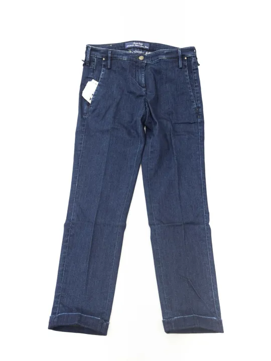 Blaue Jeans mit geradem Schnitt