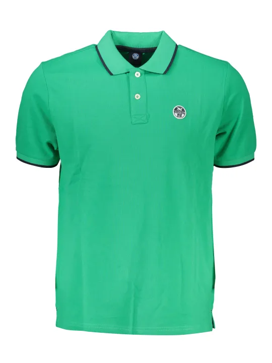 "North Sails Poloshirts im Sale | "North Sails Grünes Polo mit Kontrastdetails" online kaufen"|Planet-Deluxe