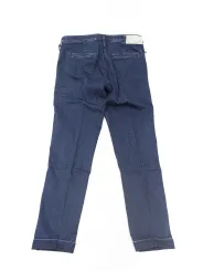 Dunkle blaue Herren Jeans mit Umschlag