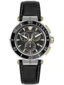 Schwarze Versace Herrenuhr mit Chronograph