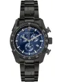 Schwarze Versace Herrenuhr aus Stahl