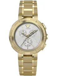 Goldene Versace Uhr mit Zifferblatt