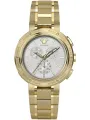 Goldene Versace Uhr mit Zifferblatt