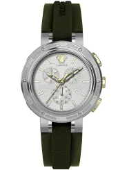 Versace Uhr mit grünem Armband