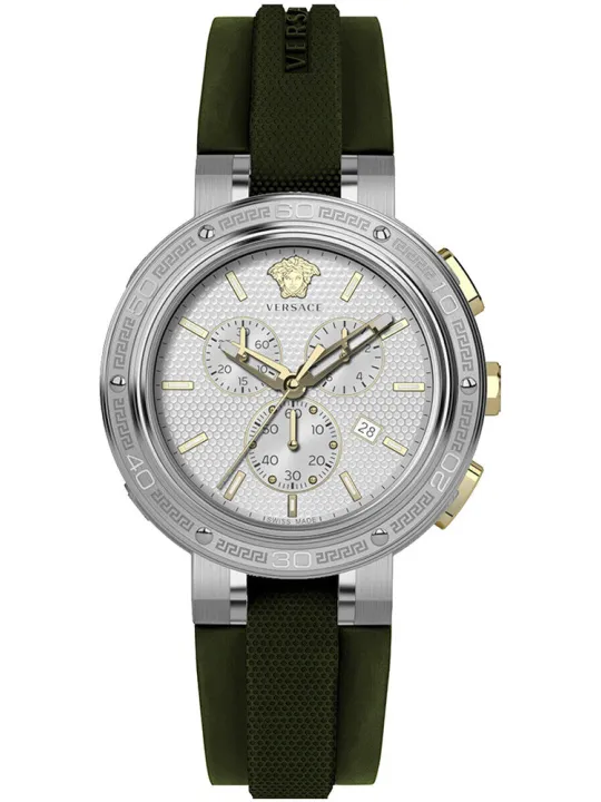 Versace Uhr mit grünem Armband