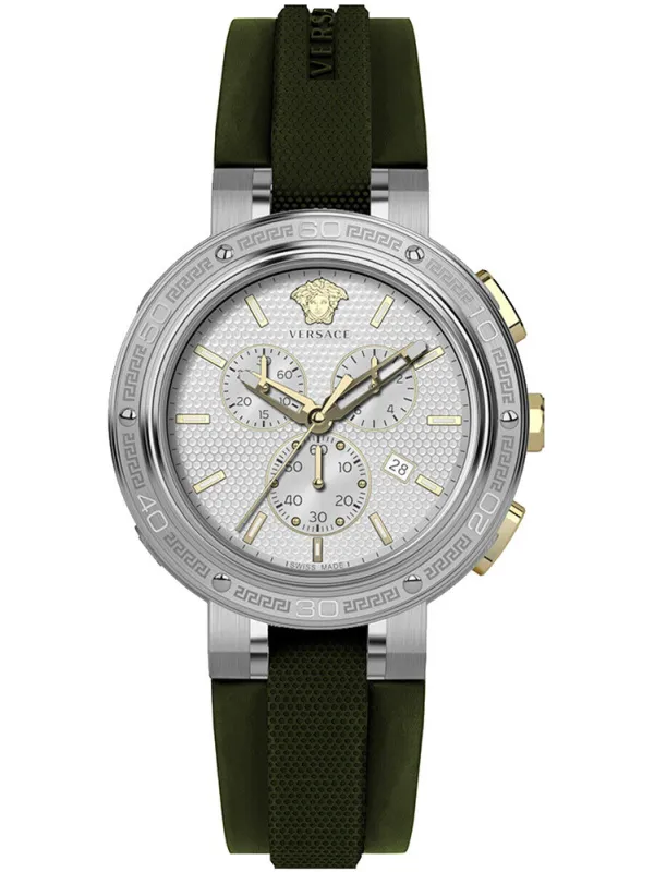 Versace Uhr mit grünem Armband Versace Uhr mit grünem Armband