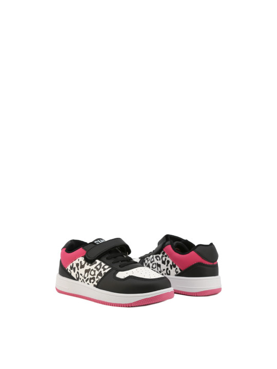 Leoparden-Sneakers in Rosa und Schwarz