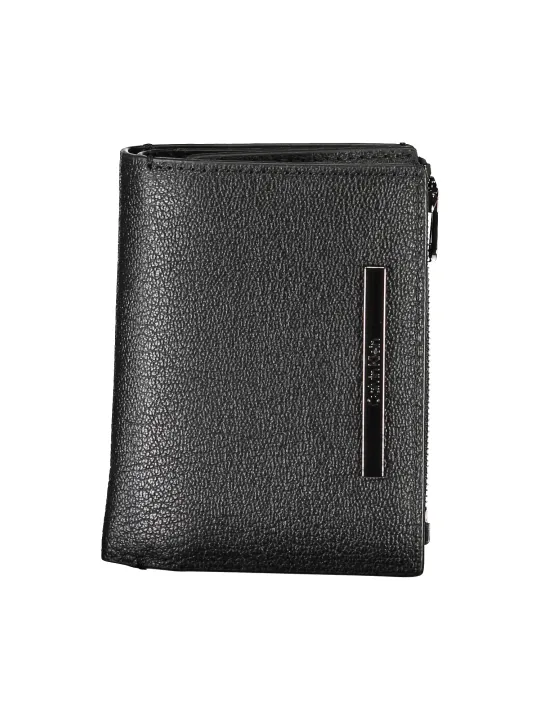 "Calvin Klein Brieftaschen im Sale | Calvin Klein Leder-Geldbörse Schwarz Minimalistisch online kaufen"|Planet-Deluxe