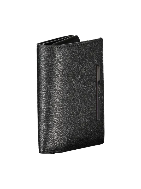 "Calvin Klein Brieftaschen im Sale | Calvin Klein Leder-Geldbörse Schwarz Minimalistisch online kaufen"|Planet-Deluxe
