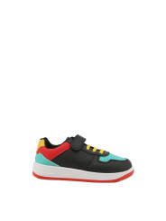 Schwarze und blaue Kinderschuhe