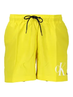 Calvin Klein Herren Badeshorts Gelb mit CK Logo