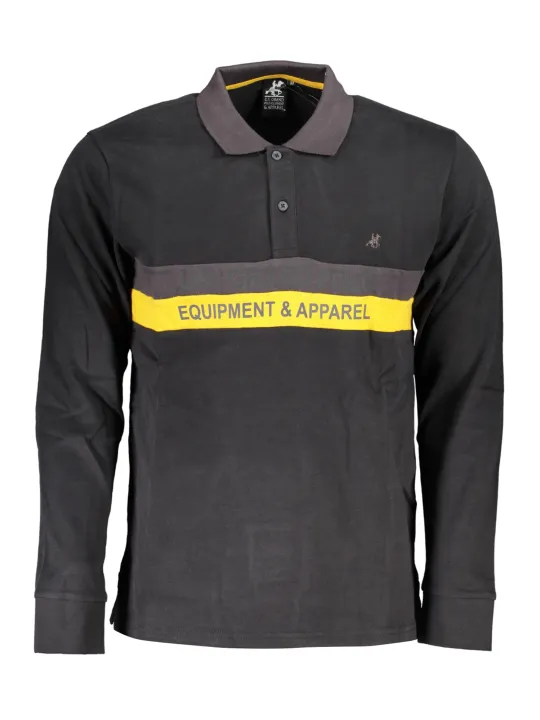 "U.S. GRAND POLO Startseite im Sale | US GRAND POLO LANGÄRMELIGES POLOSHIRT FÜR HERREN SCHWARZ online kaufen"|Planet-Deluxe