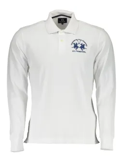 Elegantes La Martina Langarm Poloshirt – Weiß Herrenmode