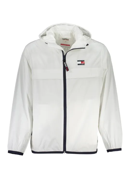 "Tommy Hilfiger Jacken im Sale | Tommy Hilfiger Wasserdichte Sportjacke Weiß Recyceltes Nylon online kaufen"|Planet-Deluxe