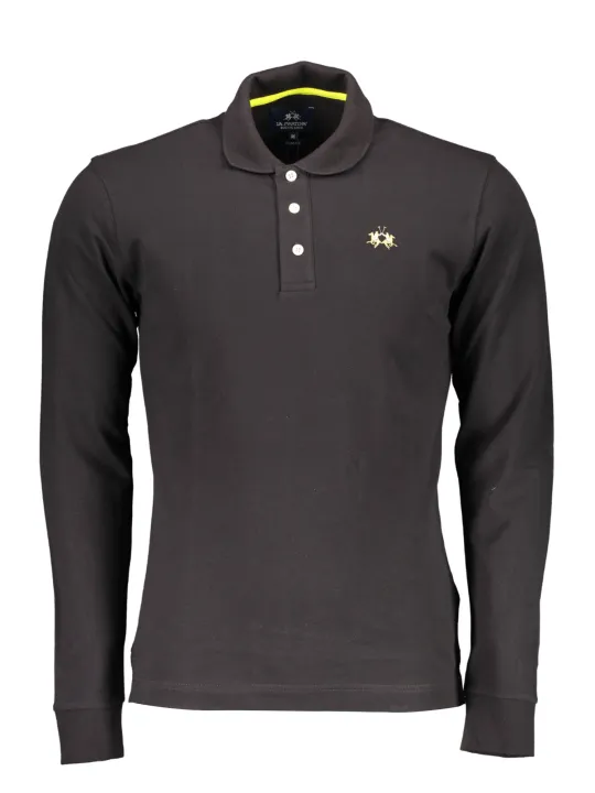 "La Martina Herren Slim Fit Polo Schwarz – Eleganz pur"