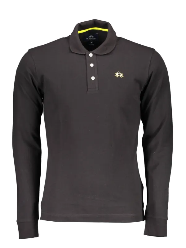 "La Martina Herren Slim Fit Polo Schwarz – Eleganz pur"
