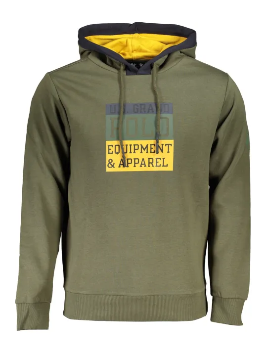 "U.S. GRAND POLO Startseite im Sale | US GRAND POLO GRÜNES HERREN-SWEATSHIRT MIT REISSVERSCHLUSS online kaufen"|Planet-Deluxe