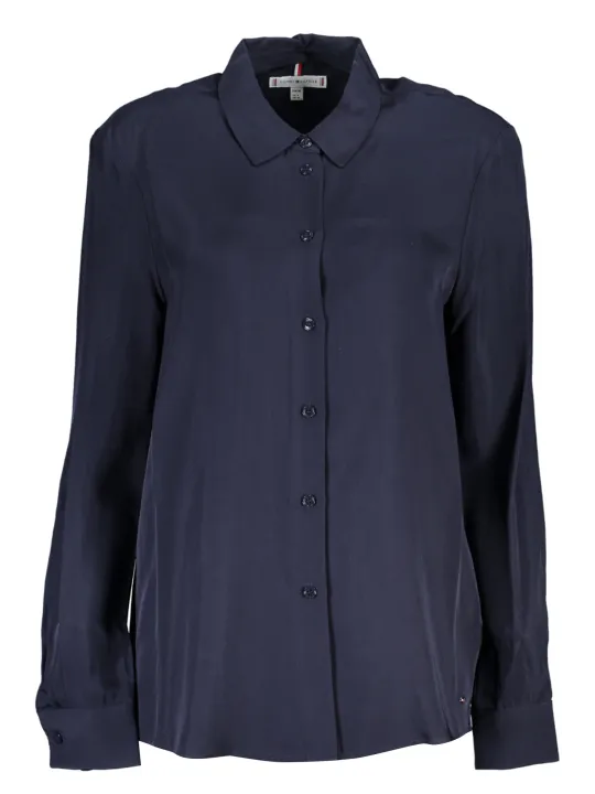 "Tommy Hilfiger Startseite im Sale | TOMMY HILFIGER DAMEN LANGARMHEMD BLAU online kaufen"|Planet-Deluxe