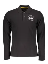 Elegantes LA MARTINA Sportpolo Schwarz – Regular Fit