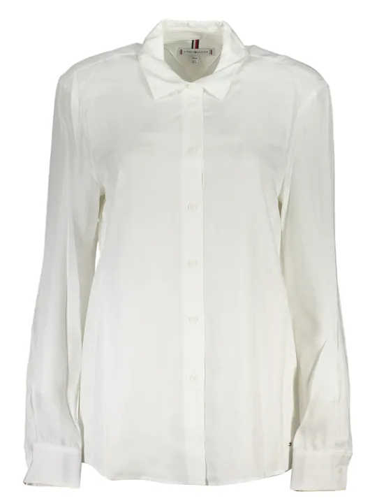 "Tommy Hilfiger Startseite im Sale | TOMMY HILFIGER DAMEN LANGARMHEMD WEISS online kaufen"|Planet-Deluxe