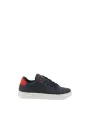 Marine-rote Sneakers stilvolles sportliches Design