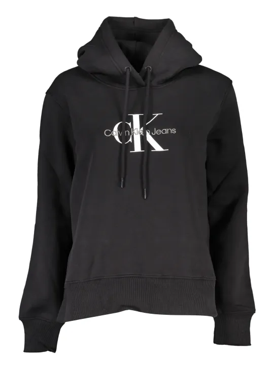 "Calvin Klein Sweatshirts im Sale | Calvin Klein Klassischer Fleece Hoodie Schwarz online kaufen"|Planet-Deluxe