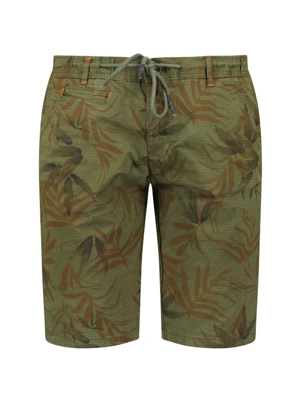 Kaki grüne Herren Freizeitshorts Sommer