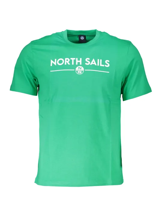 "North Sails T-Shirts im Sale | North Sails Grün T-Shirt Kurzarm Sportlich online kaufen"|Planet-Deluxe