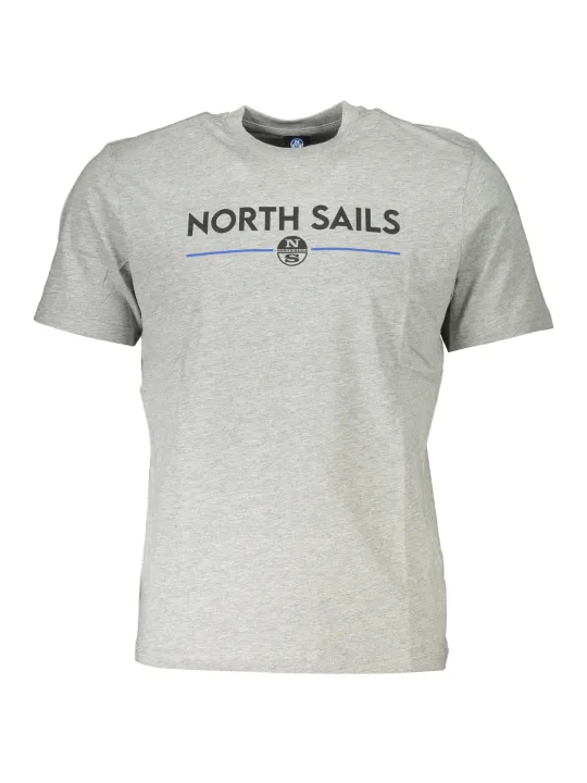 "North Sails T-Shirts im Sale | "North Sails Grau T-Shirt Kurzarm Maritim" online kaufen"|Planet-Deluxe