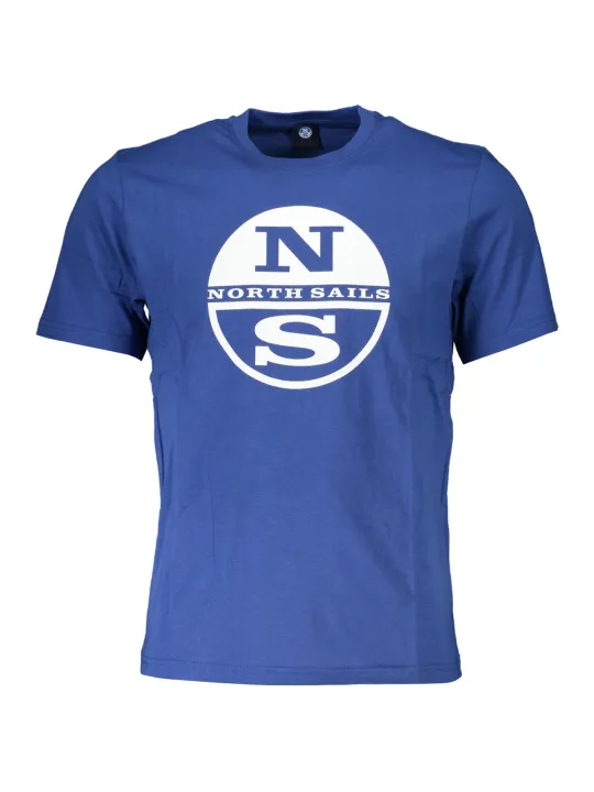 "North Sails T-Shirts im Sale | North Sails Blaues Kurzarmshirt mit Logo  online kaufen"|Planet-Deluxe