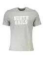 "North Sails T-Shirts im Sale | North Sails Graues Logo T-Shirt - Kurzarm, Rundhals, Baumwolle online kaufen"|Planet-Deluxe