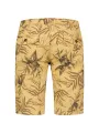 Beige Shorts mit Pflanzenmuster